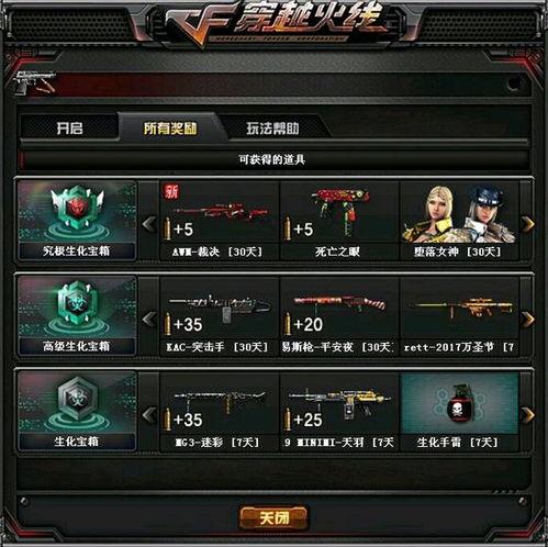 cf体验服最新爆料2020扭蛋机内容,神秘武器等你来抽！